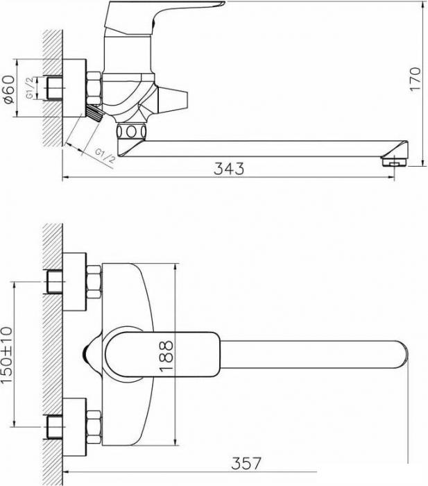Смеситель Golden Fox Moors 11135-FOX- фото3