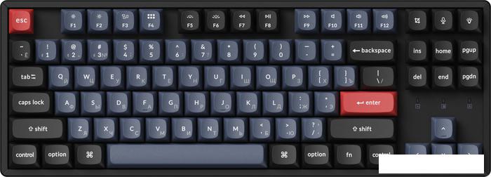 Клавиатура Keychron K8 Pro RGB K8P-J2-RU (Gateron G Pro Blue)- фото