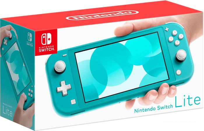 Игровая приставка Nintendo Switch Lite (бирюзовый)- фото