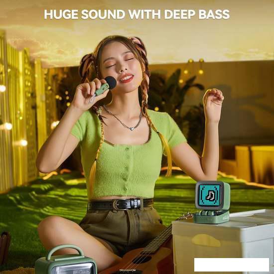 Беспроводная колонка Divoom Ditoo-Mic (зеленый)- фото3