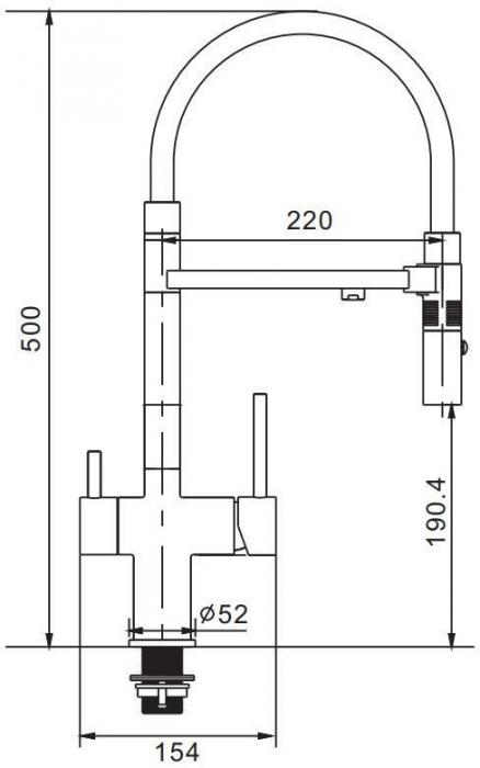 Смеситель Rose R133Q (бронза)- фото2