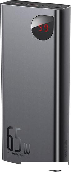 Портативное зарядное устройство Baseus Adaman Metal Digital Display PPIMDA-D01 20000mAh (черный)- фото2