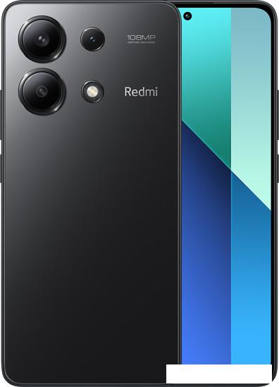 Смартфон Xiaomi Redmi Note 13 8GB/128GB с NFC международная версия (полуночный черный)- фото