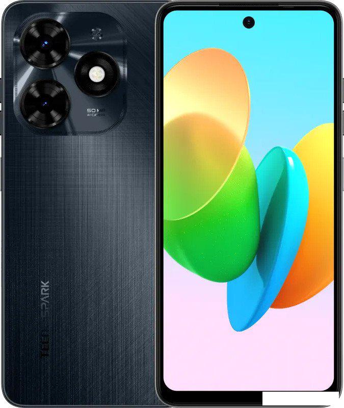 Смартфон Tecno Spark 20C 8GB/128GB (черный)- фото