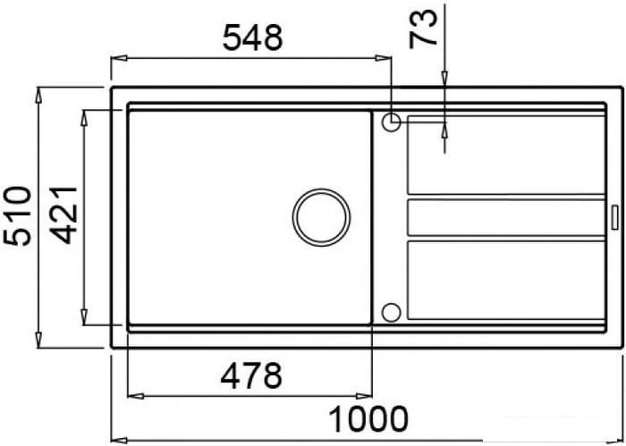 Кухонная мойка Elleci Best 480 Bianco Antico G62- фото2