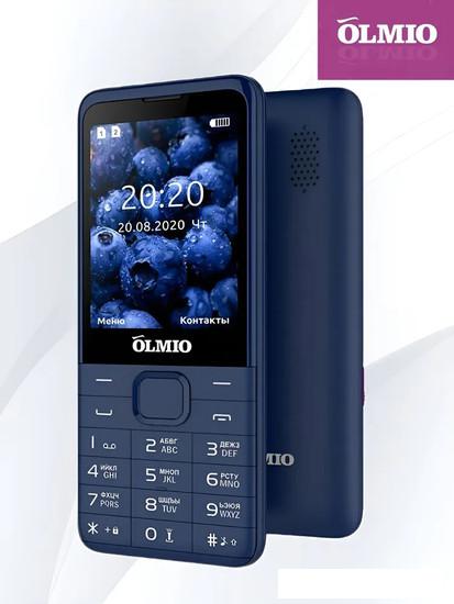 Кнопочный телефон Olmio E29 (синий)- фото3