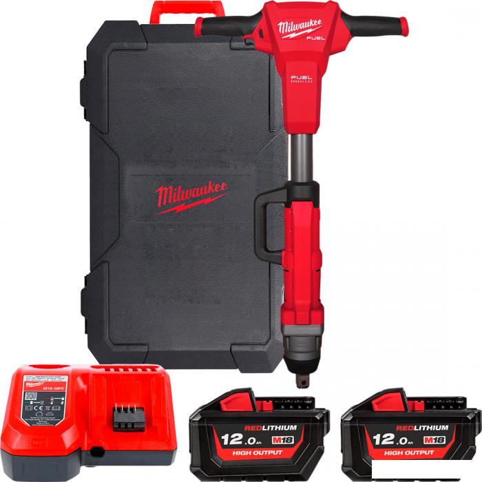 Гайковерт Milwaukee M18 FUEL M18FHIWF1R-122C 4933493141 (с 2-мя АКБ, кейс)- фото