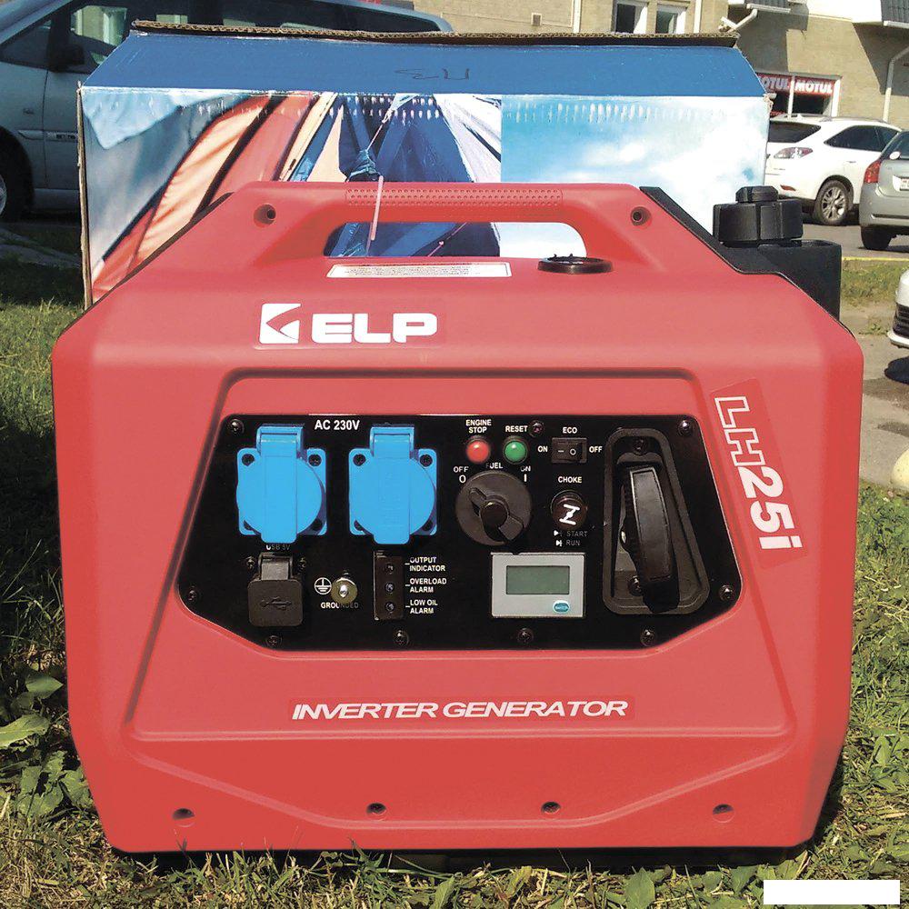 Бензиновый генератор ELP LH25i (красный)- фото3
