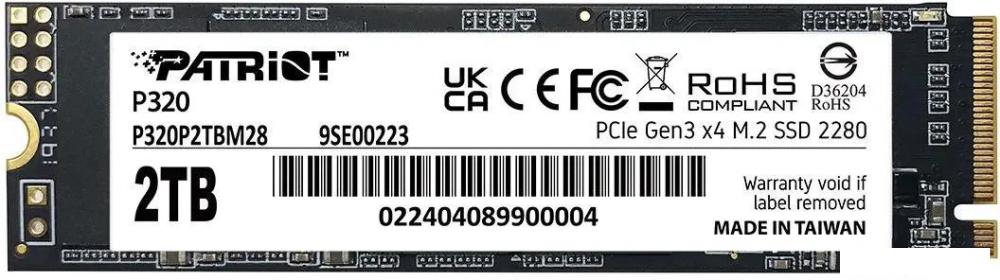 SSD Patriot P320 2TB P320P2TBM28- фото