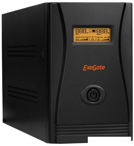 Источник бесперебойного питания ExeGate LLB-2200.LCD.AVR.EURO.RJ.USB EP285531RUS- фото