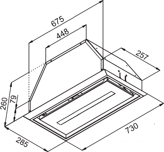 Кухонная вытяжка KUPPERSBERG Inbox 73 B- фото4