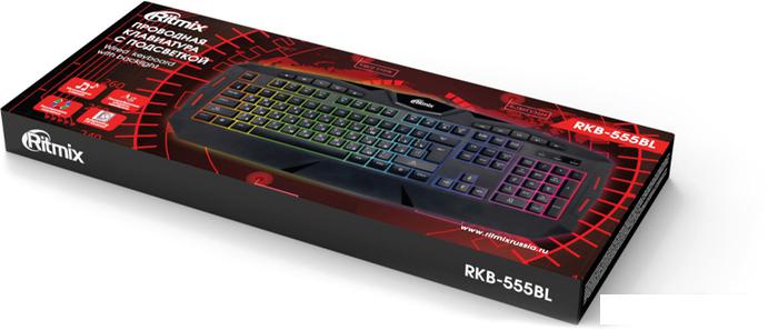 Клавиатура Ritmix RKB-555BL- фото3