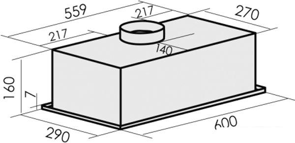 Кухонная вытяжка MBS Monstera 160 (черный)- фото2