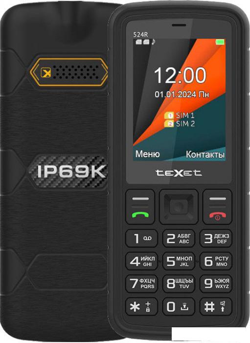 Кнопочный телефон TeXet TM-524R (черный)- фото