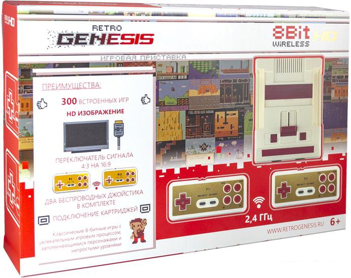 Игровая приставка Retro Genesis 8 Bit Wireless HD (2 геймпада, 300 игр)- фото