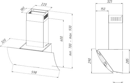 Кухонная вытяжка Akpo Clarus eco 60 WK-4 (черный)- фото4