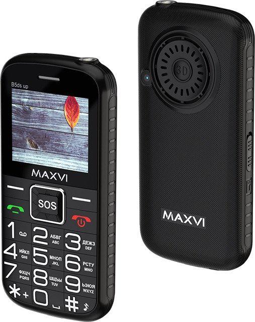 Кнопочный телефон Maxvi B5ds up (черный)- фото2