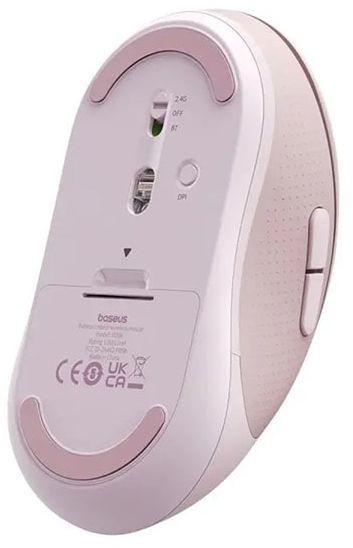 Мышь Baseus F02 Ergonomic Wireless Mouse (розовый)- фото3