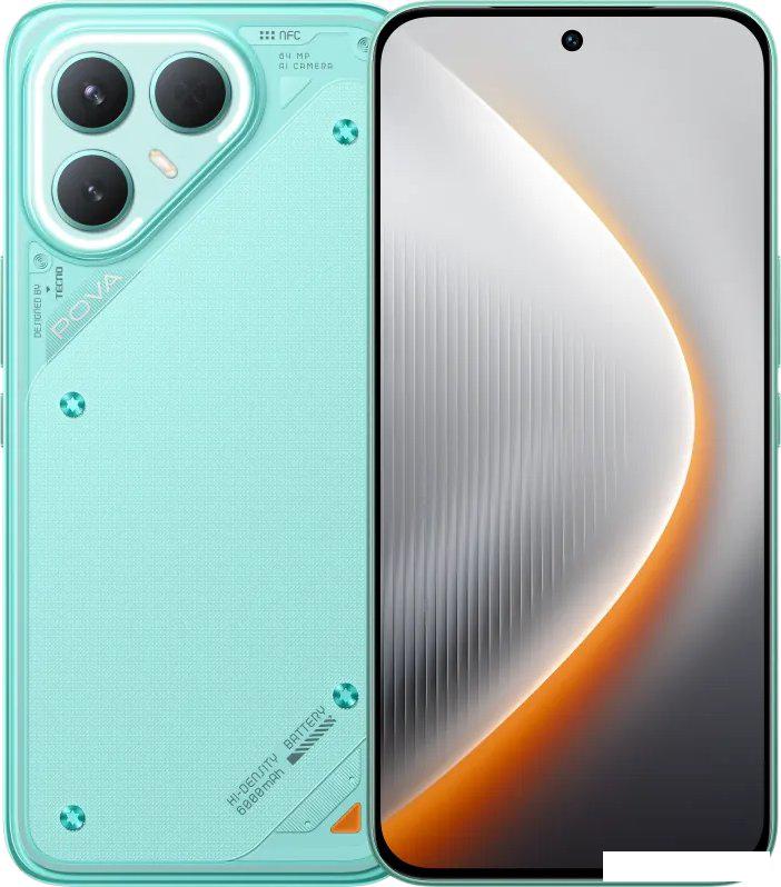 Телефон Tecno Pova 7 Pro 12GB/256GB (неоновый циан)