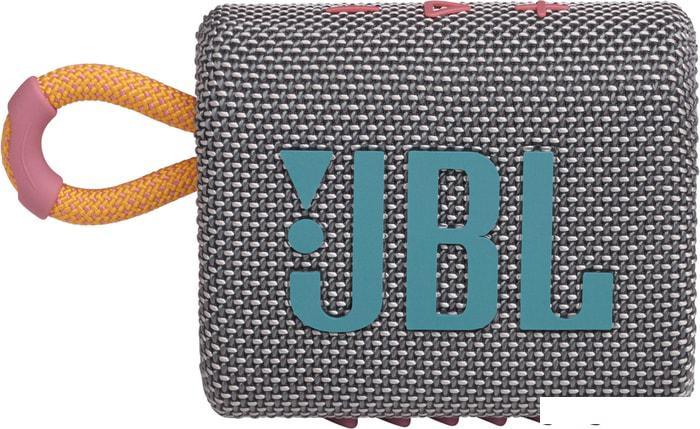 Беспроводная колонка JBL Go 3 (серый)- фото2