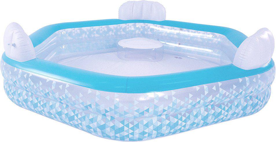 Надувной бассейн Jilong Giant Hexagon Family Pool 57161 (223x211x58)- фото