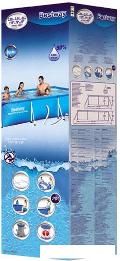Каркасный бассейн Bestway 56411 (300х201х66)- фото4