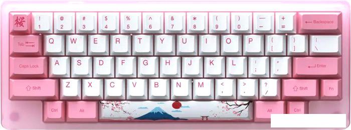 Клавиатура Akko ACR 59 Acrylic Tokyo (Akko CS Jelly Pink, нет кириллицы)- фото