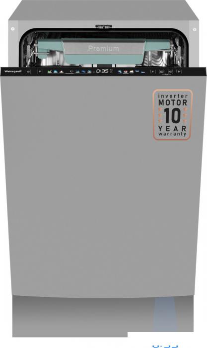 Встраиваемая посудомоечная машина Weissgauff BDW 4160 Real Touch DC Inverter Timer Floor- фото