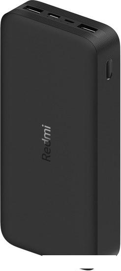 Портативное зарядное устройство Xiaomi Redmi Power Bank 20000mAh (черный)- фото