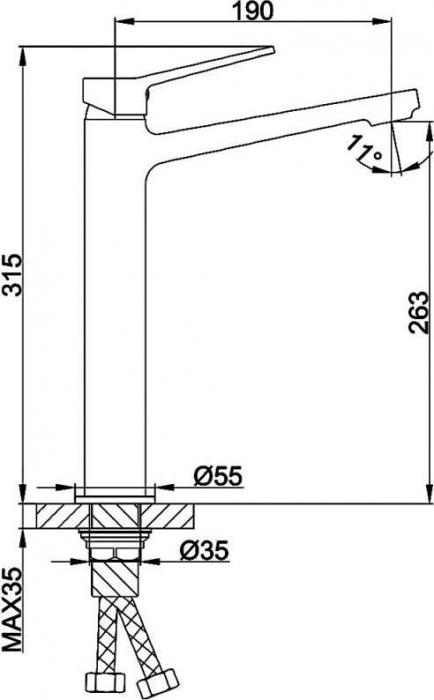 Смеситель FRAP F1061-2- фото2