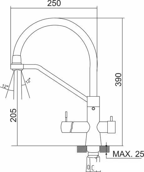 Смеситель РМС SUS127TBL-016F-015- фото4