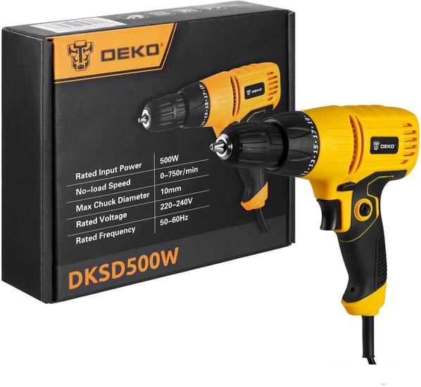 Безударная дрель Deko DKSD500W- фото