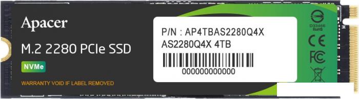 SSD Apacer AS2280Q4X 4TB AP4TBAS2280Q4X- фото2