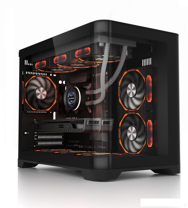 Корпус 1stPlayer UView UV6 (черный)- фото2