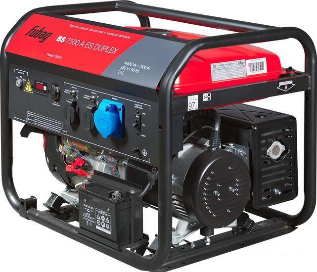 Бензиновый генератор Fubag BS 7500 A ES Duplex (с коннектором автоматики)- фото2