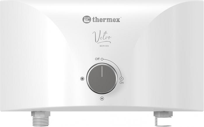 Проточный электрический водонагреватель кран+душ Thermex Vetro 5500 Combi- фото2