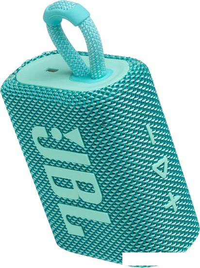 Беспроводная колонка JBL Go 3 (бирюзовый)- фото4