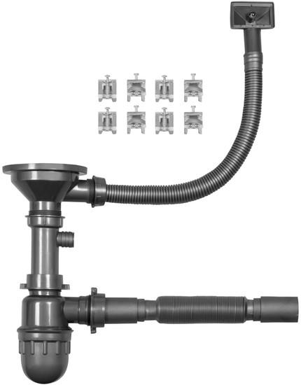 Кухонная мойка ARFEKA Eco AR 500*500 Black PVD Nano Decor- фото4