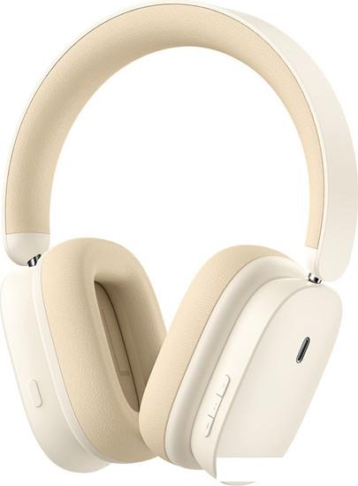 Наушники Baseus Bowie H1 Noise-Cancelling (бежевый)- фото