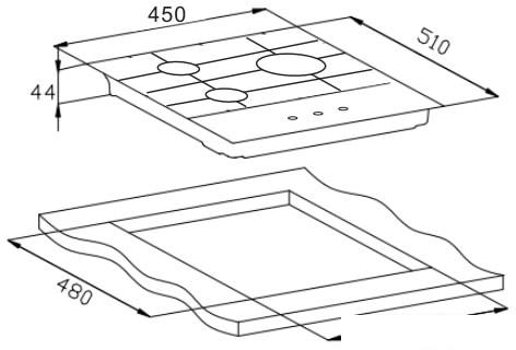Варочная панель Weissgauff HGG 451 BFH- фото3