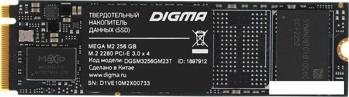 SSD Digma Mega M2 256GB DGSM3256GM23T- фото