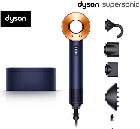 Фен Dyson HD08 Supersonic (берлинская лазурь/медный)- фото2