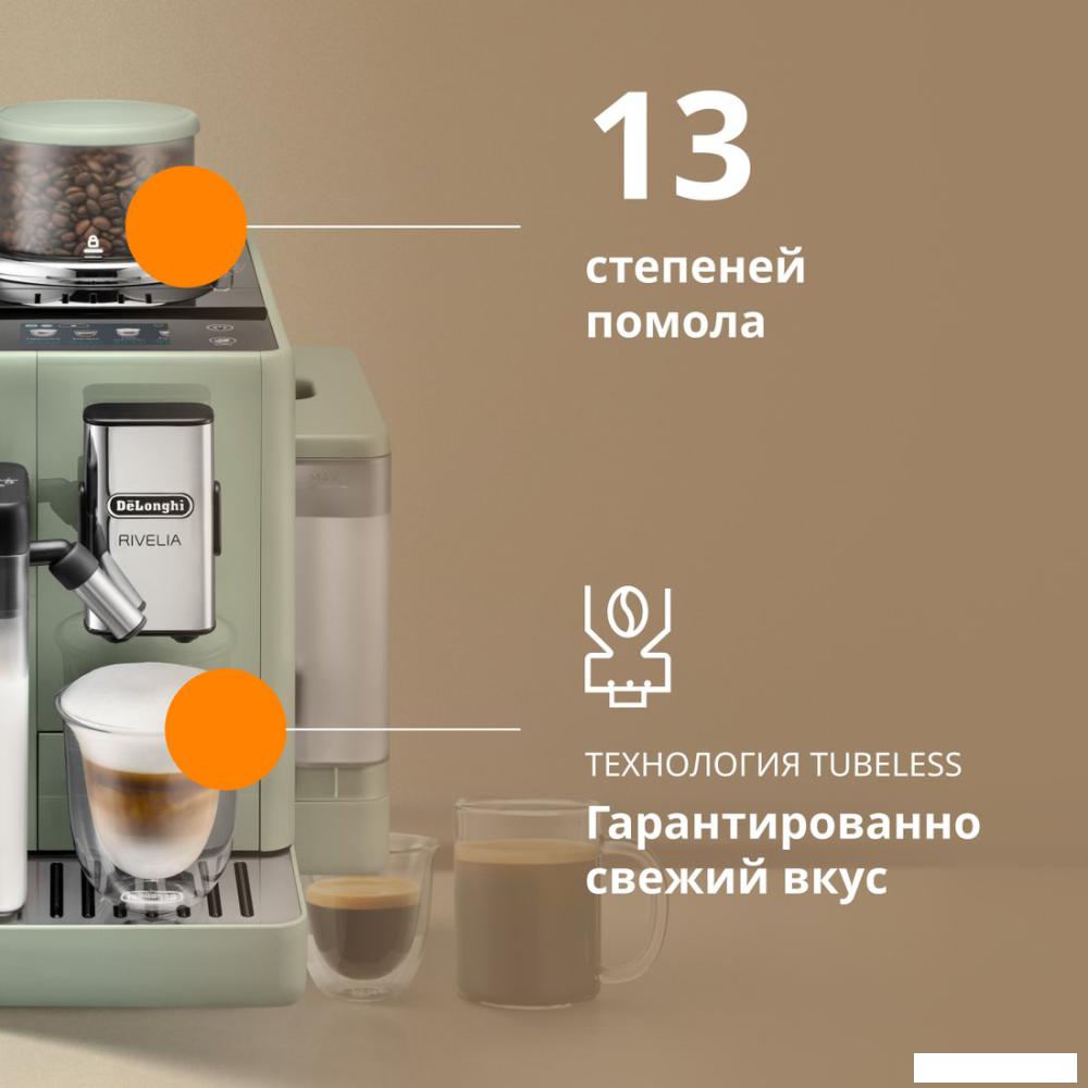 Кофемашина DeLonghi Rivelia EXAM441.55.GR- фото4
