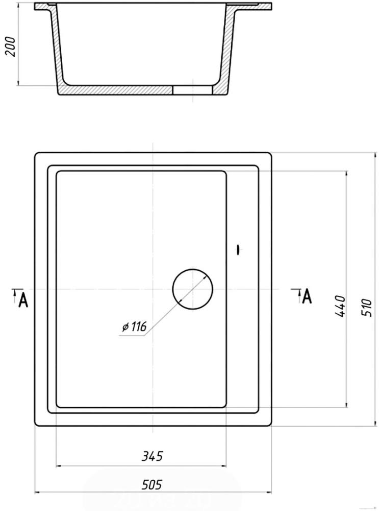Кухонная мойка Gerhans A11 (оникс)- фото2