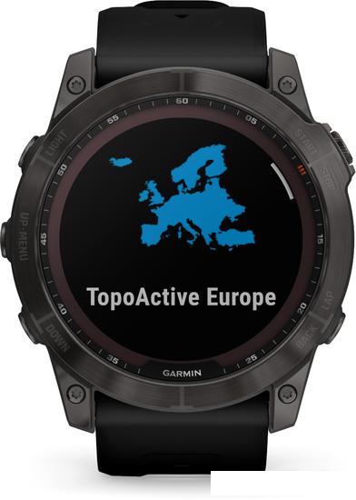 Умные часы Garmin Fenix 7X Sapphire Solar 51 мм (серый карбон/черный)- фото4