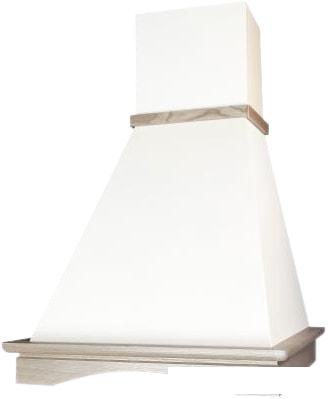 Кухонная вытяжка Elikor Вилла 60П-650-П3Л (белый/дуб неокрашенный)- фото