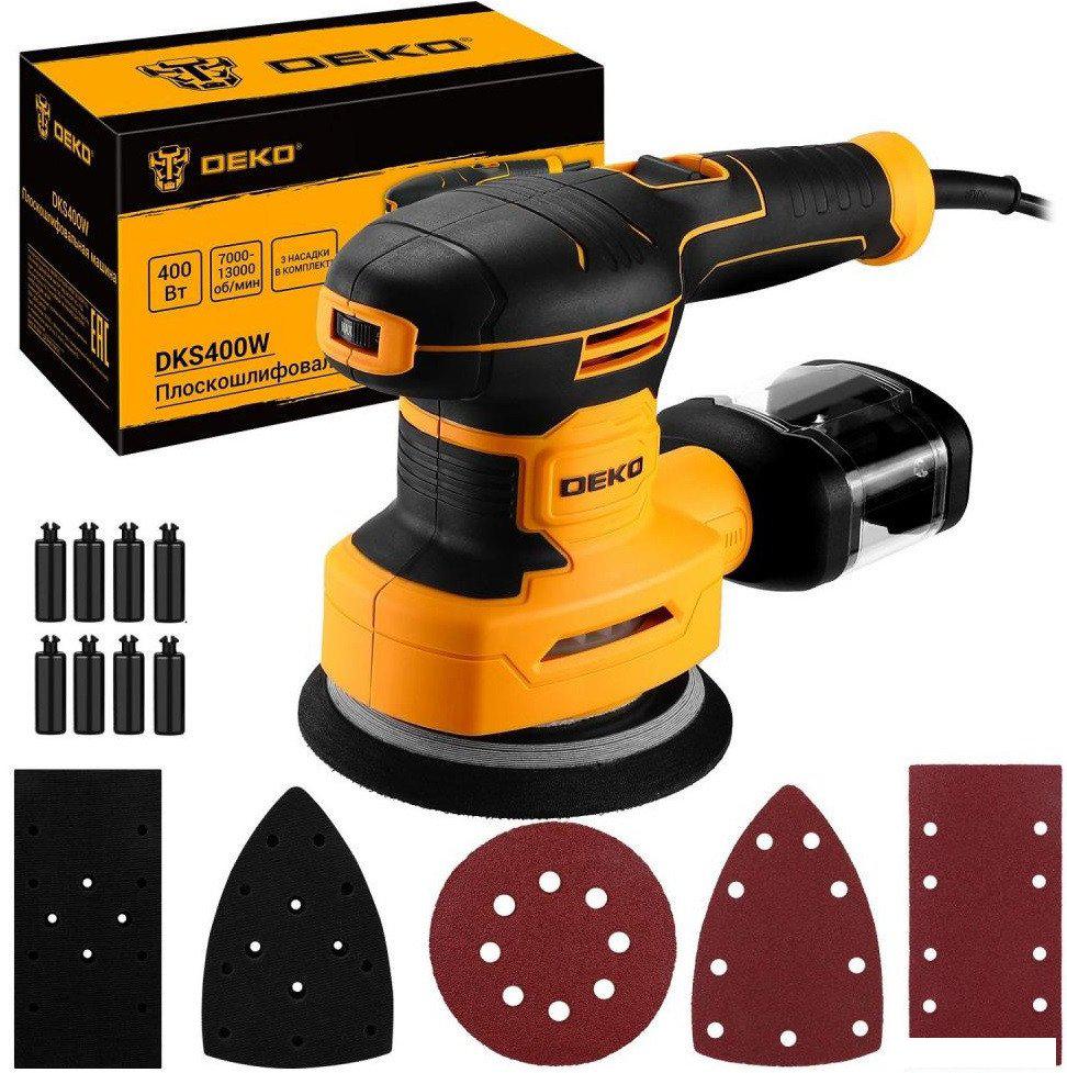 Эксцентриковая шлифмашина Deko DKS400W 085-1058