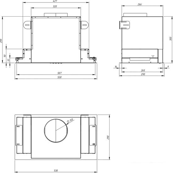 Кухонная вытяжка Akpo Neva Glass 60 WK-4 WH (белый/нержавеющая сталь)- фото2