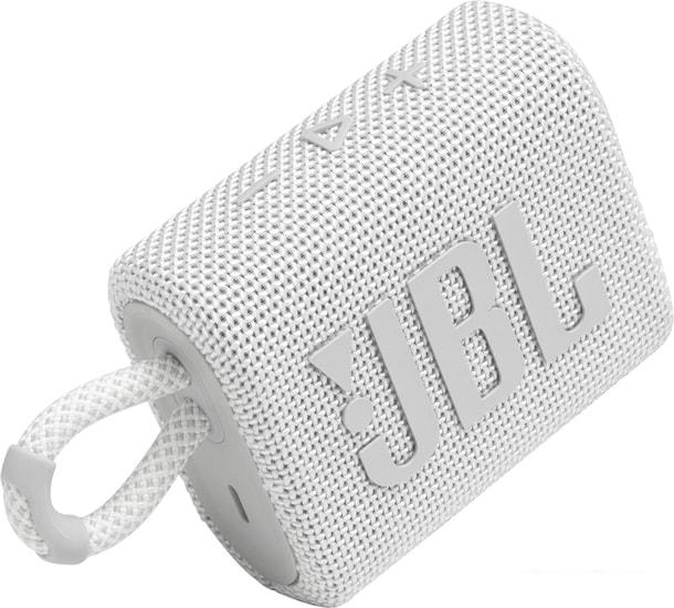 Беспроводная колонка JBL Go 3 (белый)- фото4