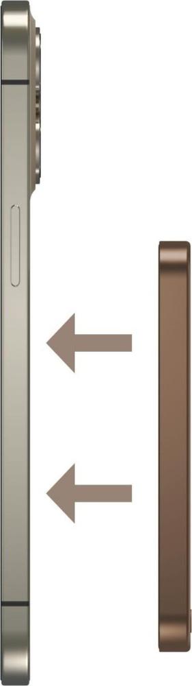 Внешний аккумулятор Momax Q.Mag X Magnetic IP116A 5000mAh (коричневый)- фото3